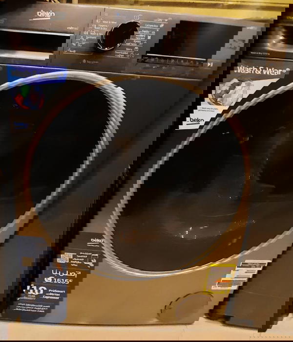 غسالة بيكو beko فول أوتوماتيك 10 كيلو بالمجفف 6 كيلو 1400 لفة ديجيتال لون رمادي BWD10640MCI Image 8 Preview