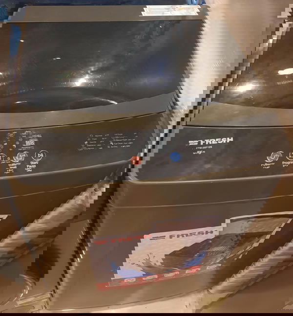 غسالة ملابس فوق اتوماتيك فريش، تحميل علوي، 8 كجم، جسم معدني، فضي، FTM-08F12S Image 2 Preview