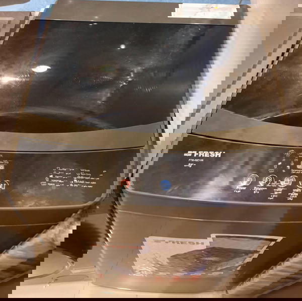 غسالة ملابس فوق اتوماتيك فريش، تحميل علوي، 8 كجم، جسم معدني، فضي، FTM-08F12S Image 3 Preview