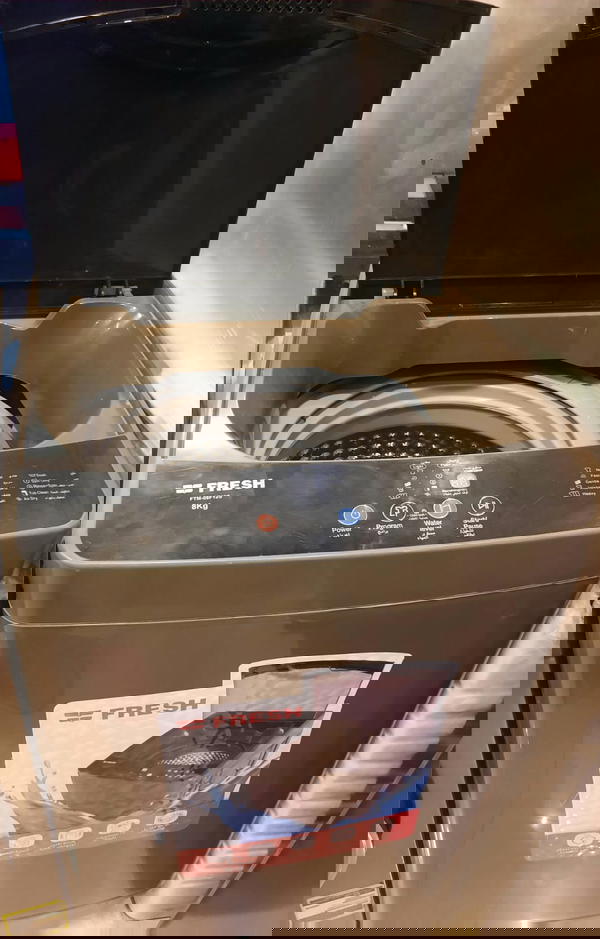 غسالة ملابس فوق اتوماتيك فريش، تحميل علوي، 8 كجم، جسم معدني، فضي، FTM-08F12S Image 4 Preview