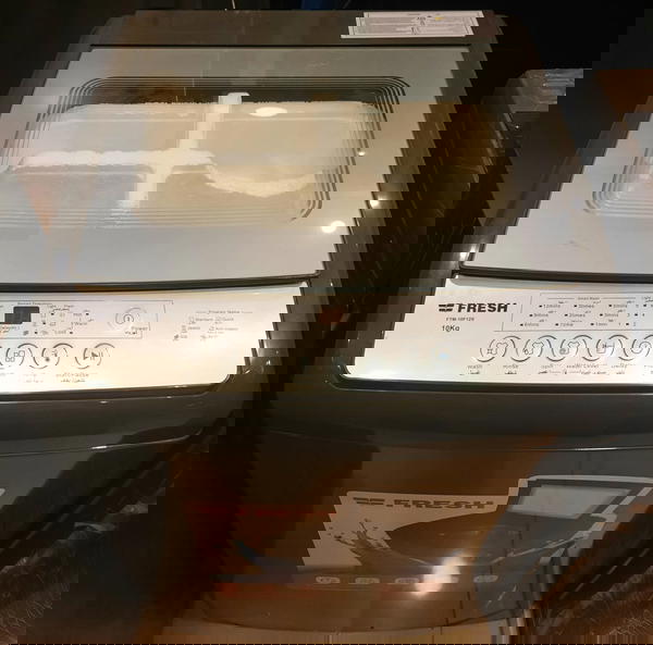 غسالة ملابس فوق اوتوماتيك فريش تحميل علوي 10 ك، ديجيتال، مضخة، سيلفر Image 3 Preview