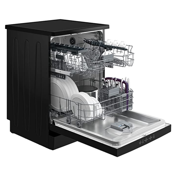 غساله اطباق بيكو 14فرد 60سم اسود 5برنامج ديجيتال بخار BDFN15421B Image 3 Preview