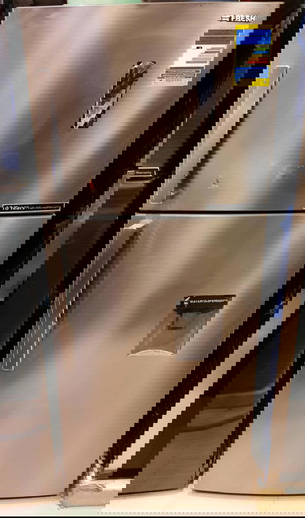 ثلاجة فريش 426 لتر- أستانلس ستيل بحنفية موديل: FNT-D540YT Image 3 Preview