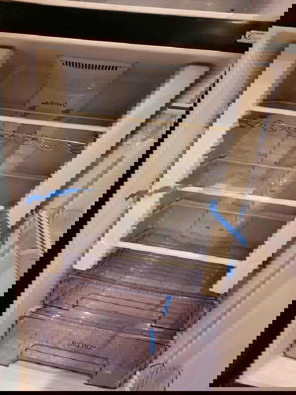 ثلاجة يونيون اير سوبرتك 545 لتر زجاج اسود رسمة طاووس ذهبي-URN-650D  Image 7 Preview