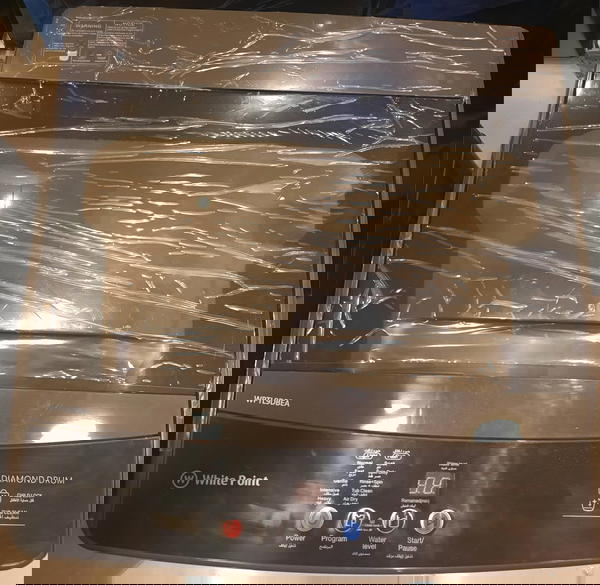 وايت بوينت غسالة ملابس 9 كيلو فوق أوتوماتيك لون سيلفر WPTL9DBA Image 3 Preview