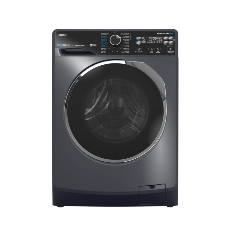 زانوسى غسالة ملابس اتوماتيك 8 كجم 1200 لفه موتور انفرتر رمادي غامق ZWF8221BL7 Preview Image