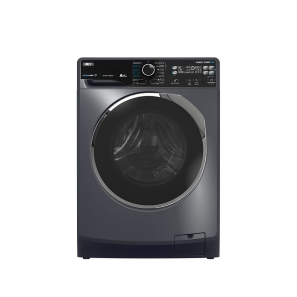زانوسى steam max غسالة ملابس اتوماتيك 7 كجم 1200 لفه موتور انفرتر رمادي غامق ZWF7221DL7 Image 1 Preview