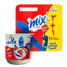 زبادي مكس 105 ىجرام فراولة 3+1 عرض Image 1 Preview