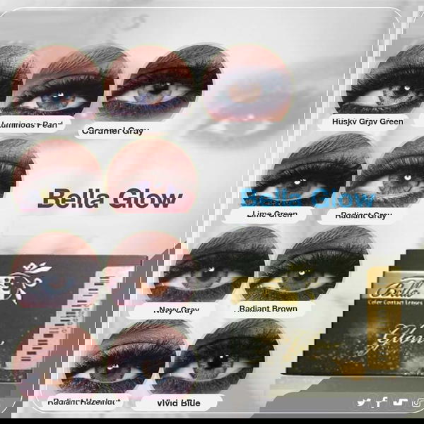 عدسات لاصقه ملونه Bella سنوي  Image 4 Preview