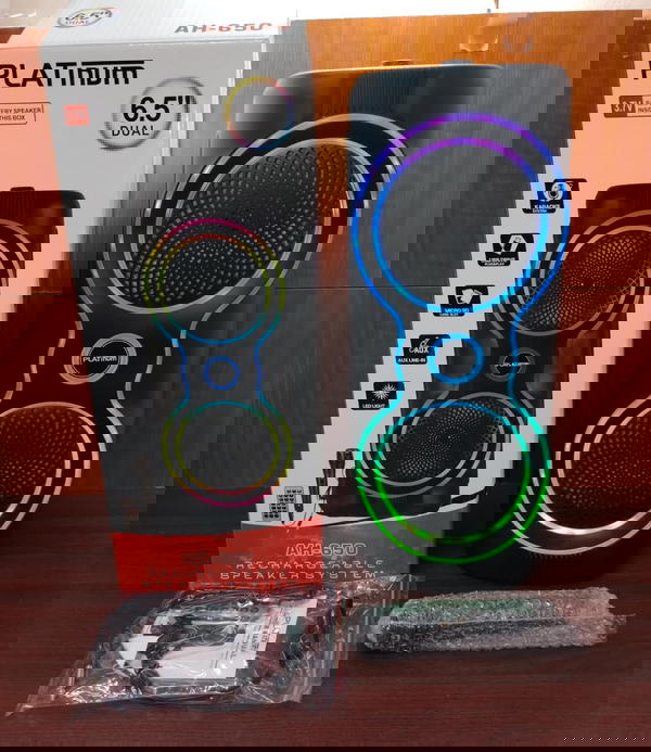 اسبيكر بلوتوث شحن 6.5 بوصه دبل مضئ ضمان Platinum Ah650 Image 1 Preview
