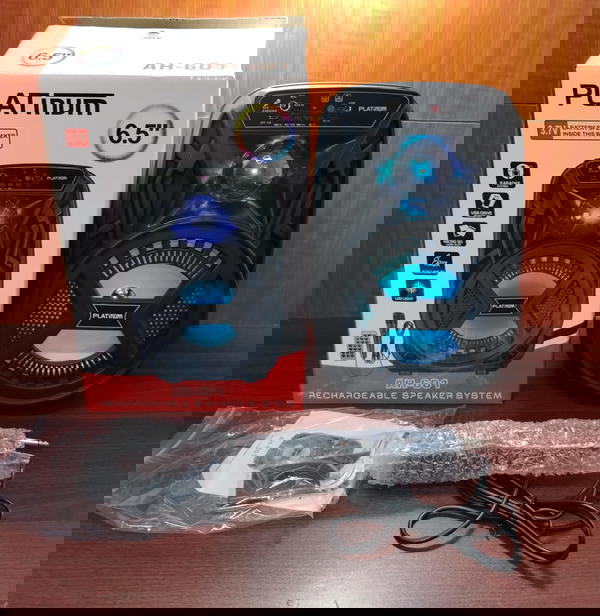 اسبيكر بلوتوث شحن 6.5 بوصه مضئ ضمان Platinum Ah601 Image 1 Preview