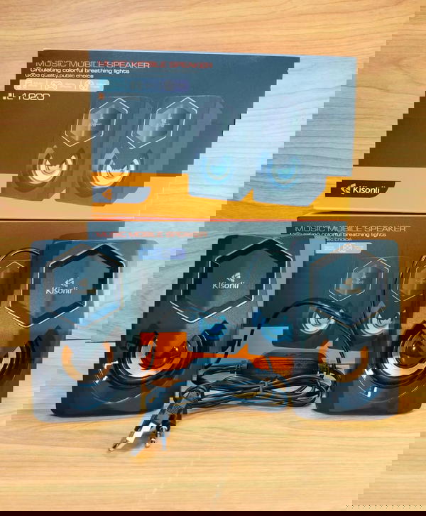 اسبيكر مضئ Kisonli L-1020 usb Image 1 Preview