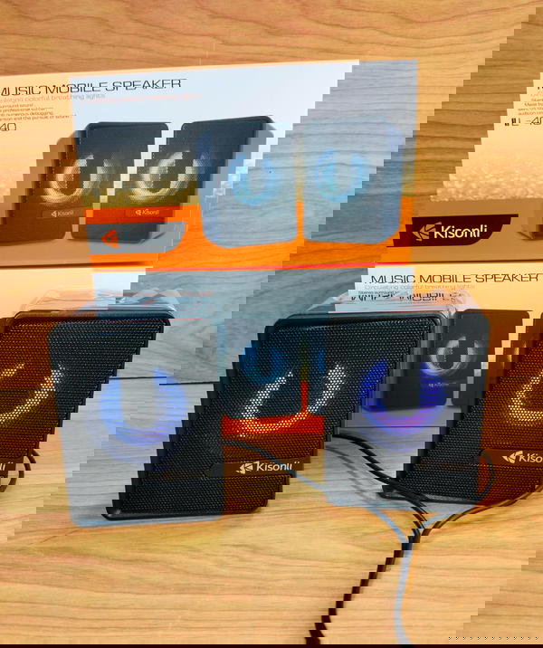 اسبيكر مضئ Kisonli L-4040 usb Image 1 Preview