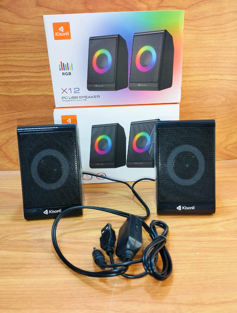 اسبيكر مضئ Kisonli X12 usb Preview Image