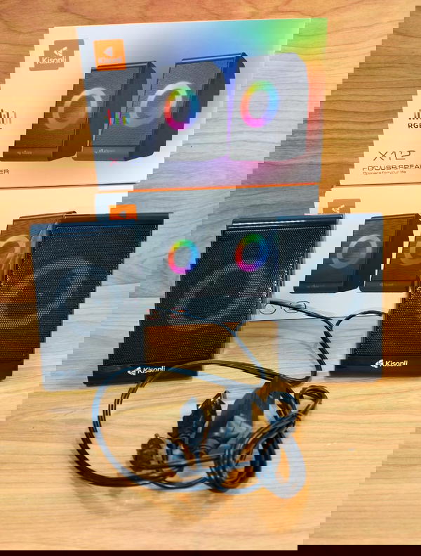 اسبيكر مضئ Kisonli X12 usb Image 1 Preview