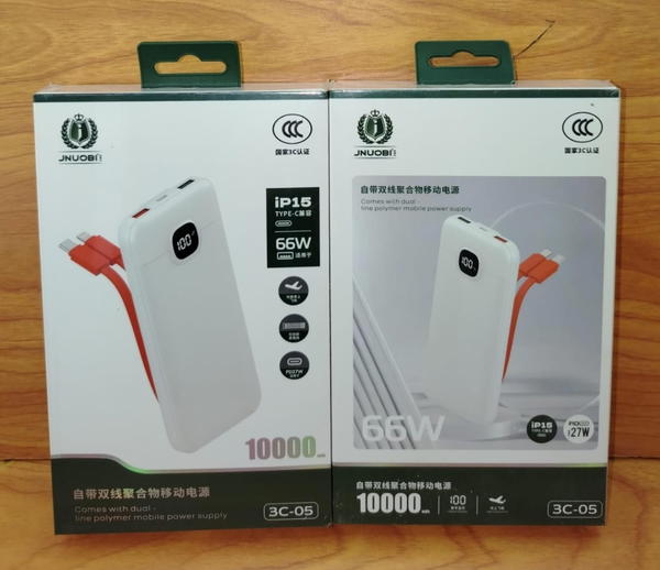 باور بنك 10 آلاف 66 وات فاست ضمان JNUOBI 3C-05 Image 1 Preview
