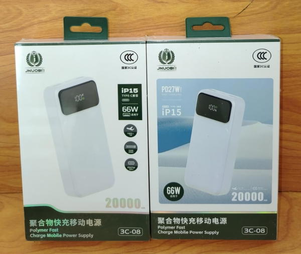 باور بنك 20 آلاف 66 وات فاست ضمان JNUOBI 3C-08 Image 1 Preview