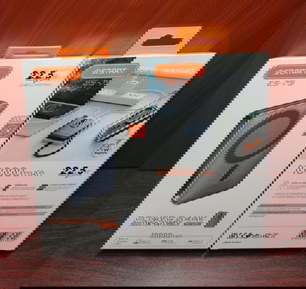 باور بنك وايرليس 10 الاف 22.5 وات PD ضمان Start es75 Preview Image