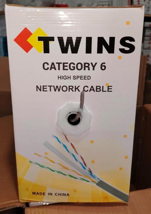 بكر سلك نت 305 متر Twins CAT6  Image 2 Preview