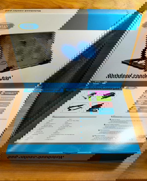 فان لابتوب 2 مروحه مضيئه N182 Image 3 Preview
