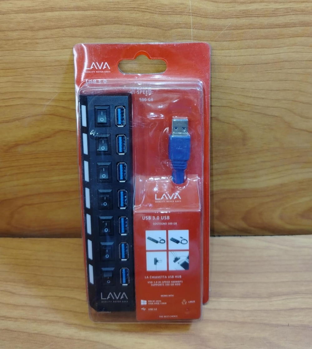 هب 7 بورت مفتاح LAVA usb Preview Image