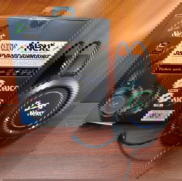 هيدفون جيمينج مضئ (تايب سي) ضمان NEXT H82 Image 2 Preview