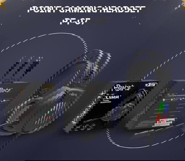 هيدفون جيمينج محيطي مضيئة ضمان Point pt07 Image 3 Preview