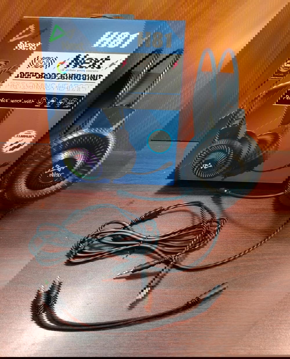 هيدفون جيمينج محيطي مضئ ضمان NEXT H81 Preview Image