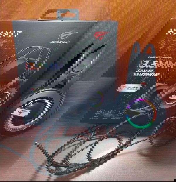 هيدفون جيمينج محيطي مضئ ضمان Havit h2040d Image 1 Preview
