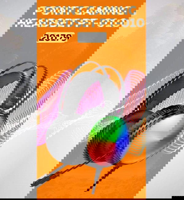 هيدفون جيمينج محيطي مضيئة ضمان Point pt010 Image 2 Preview