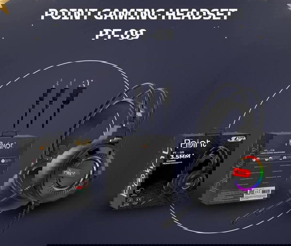 هيدفون جيمينج محيطي مضيئة ضمان Point pt09 Image 3 Preview