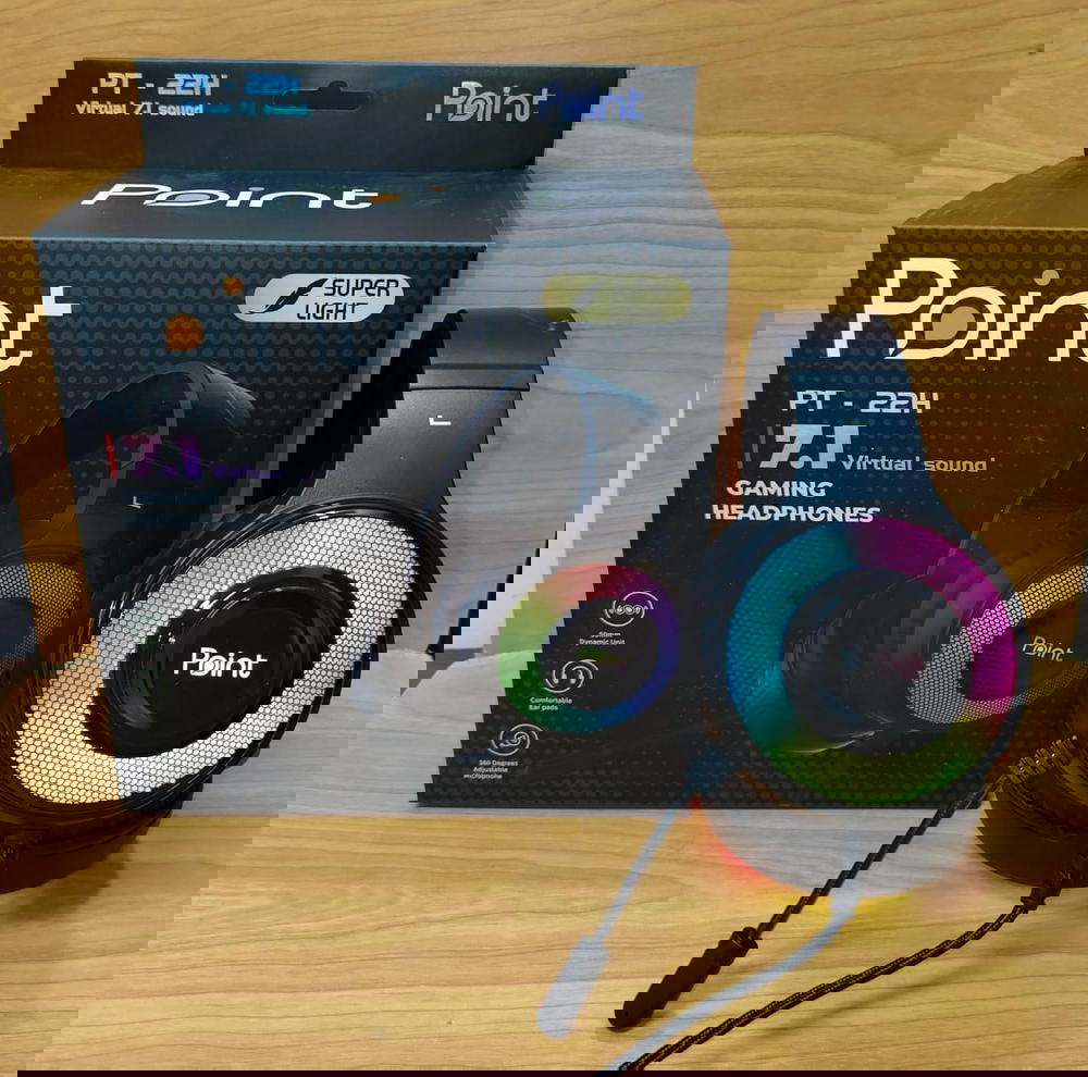 هيدفون جيمينج محيطي مضيئة ضمان Point pt22h Preview Image