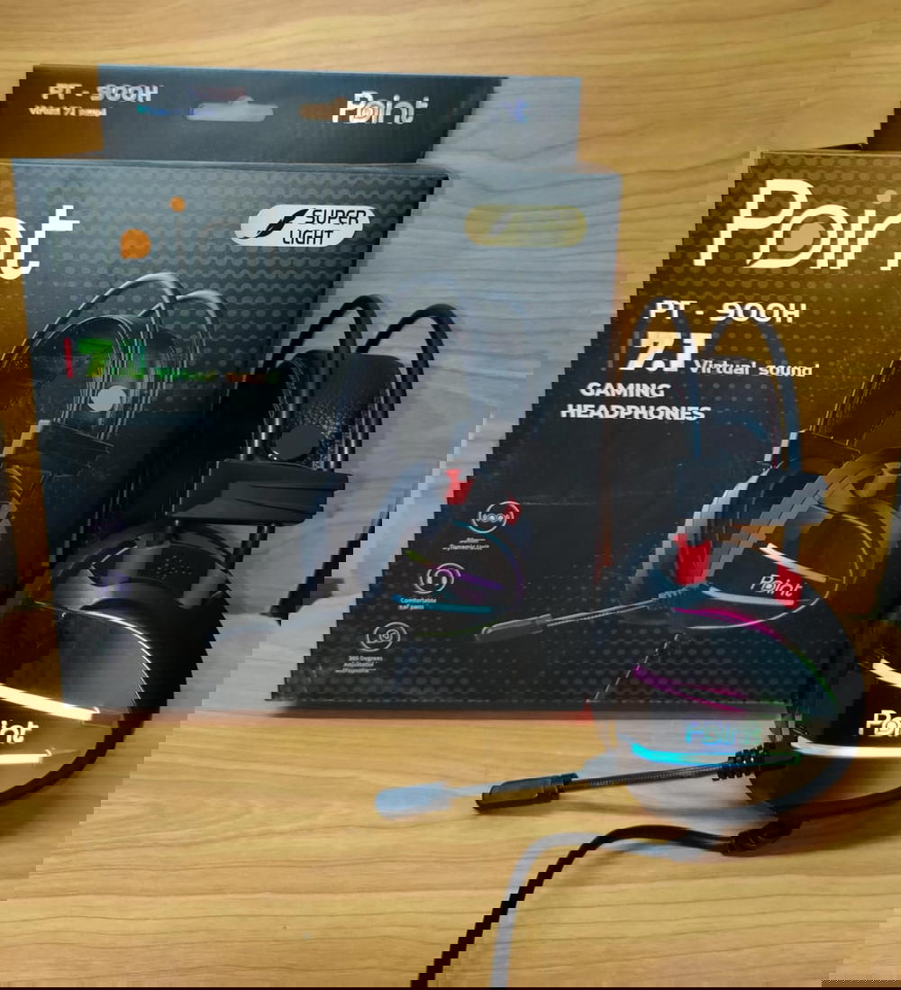 هيدفون جيمينج محيطي مضيئة ضمان Point pt900 Preview Image