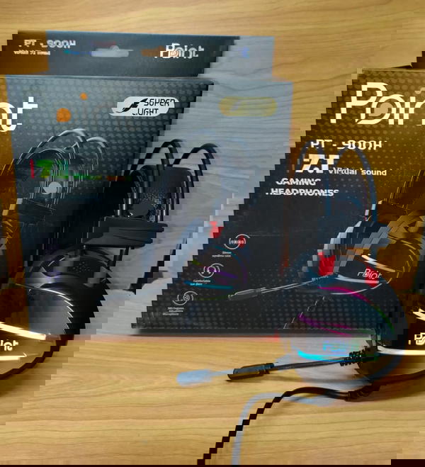 هيدفون جيمينج محيطي مضيئة ضمان Point pt900 Image 1 Preview