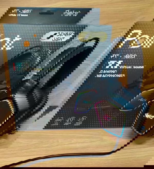 هيدفون جيمينج محيطي مضيئة ضمان Point pt920 Image 1 Preview