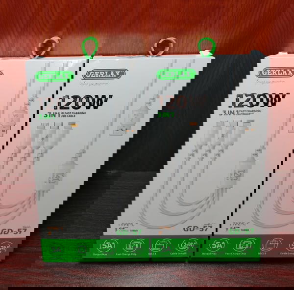 كابل 3*1 ضمان 120 وات Gerlax gd57 Image 1 Preview