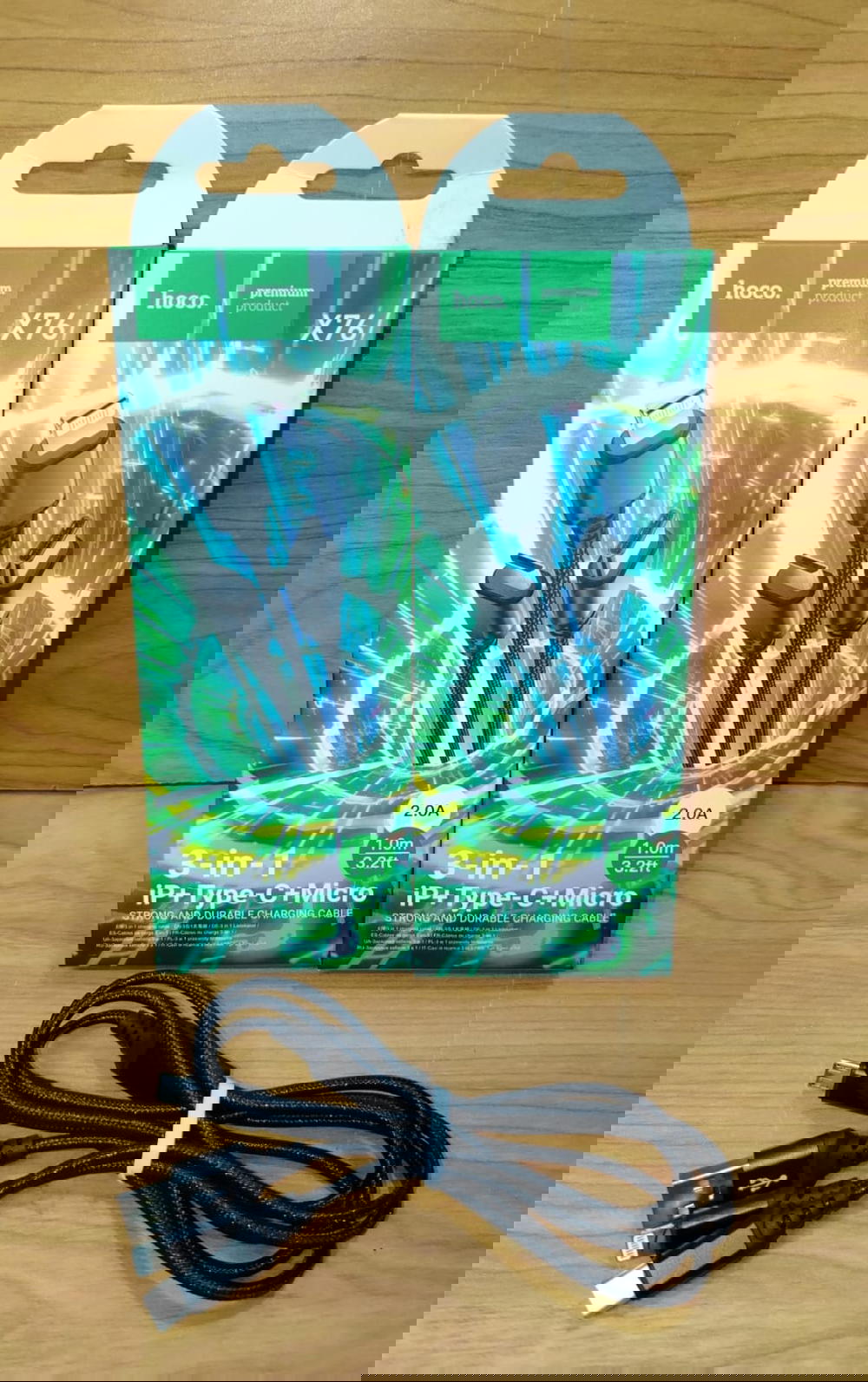 كابل 3*1 شيلد 2 امبير ضمان Hoco x76 Preview Image