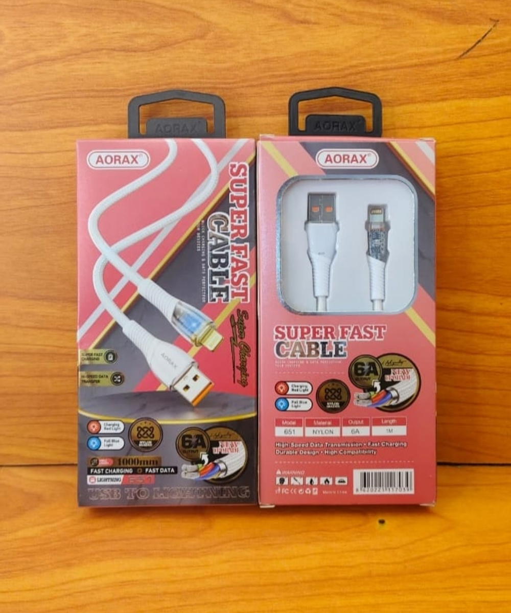 كابل آيفون 6 امبير مضئ Aorax 651 Preview Image