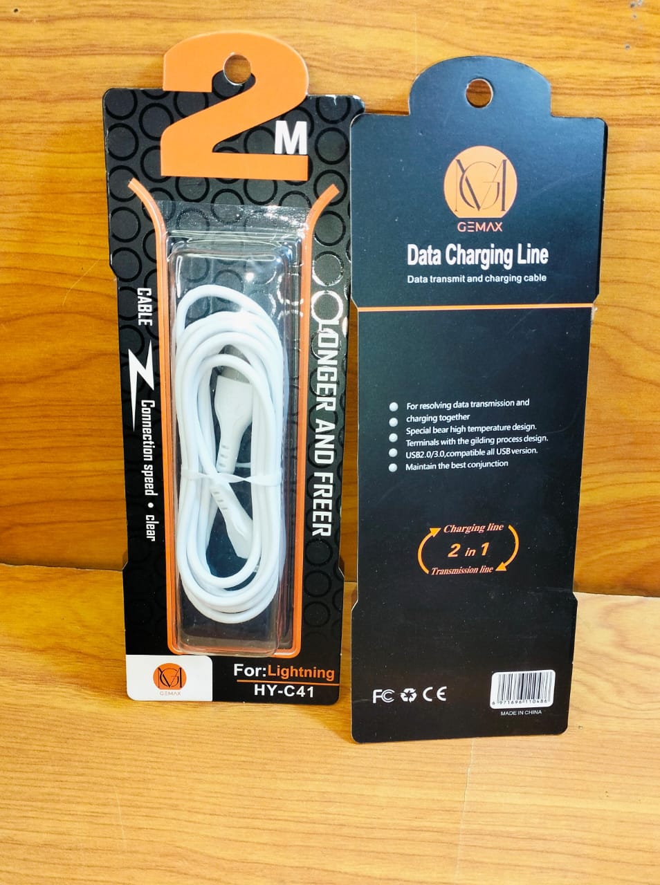 كابل ايفون 2 متر ضمان GEMAX hy-c41  Preview Image