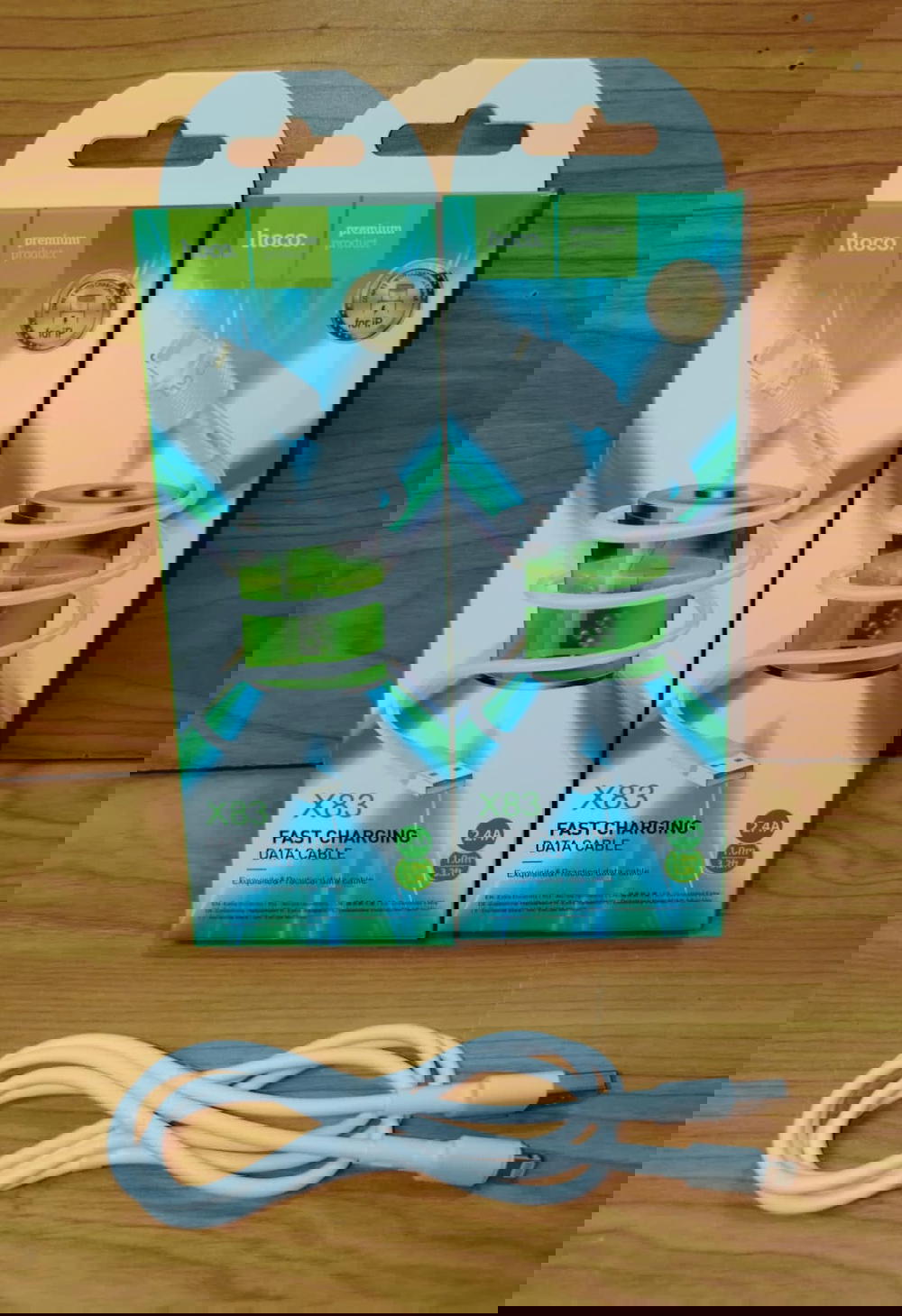 كابل ايفون 2.4 امبير ضمان Hoco x83 Preview Image