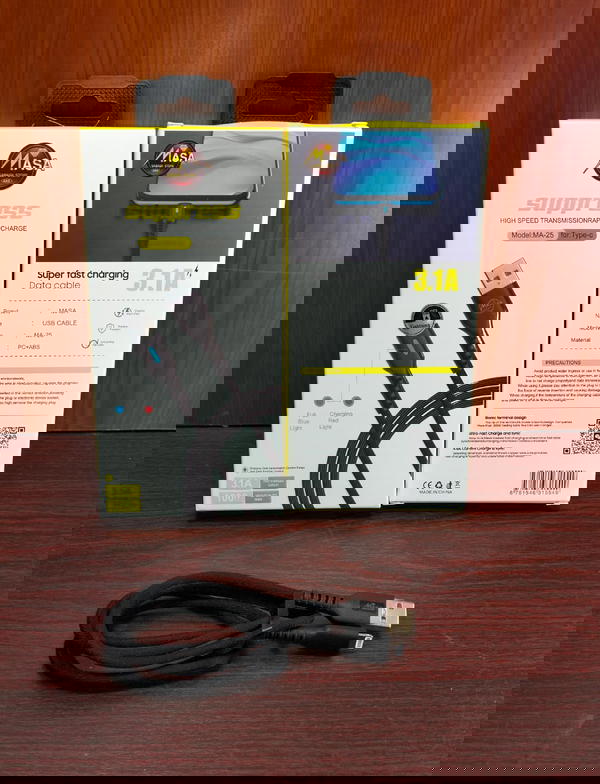 كابل ايفون 3.1 امبير 2 لون ضمان MASA ma25 Image 1 Preview