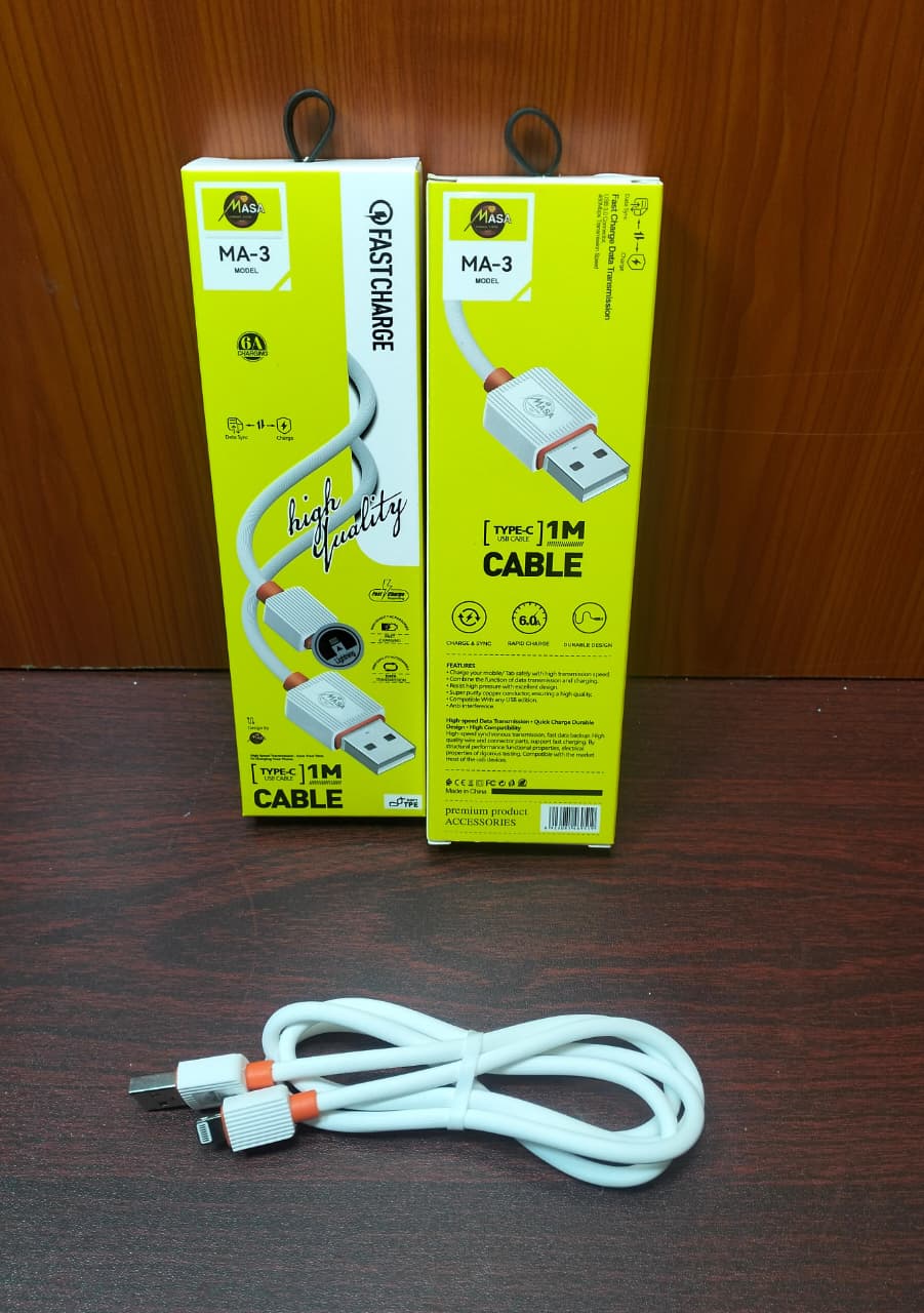 كابل ايفون 6 امبير ضمان MASA ma3 Preview Image