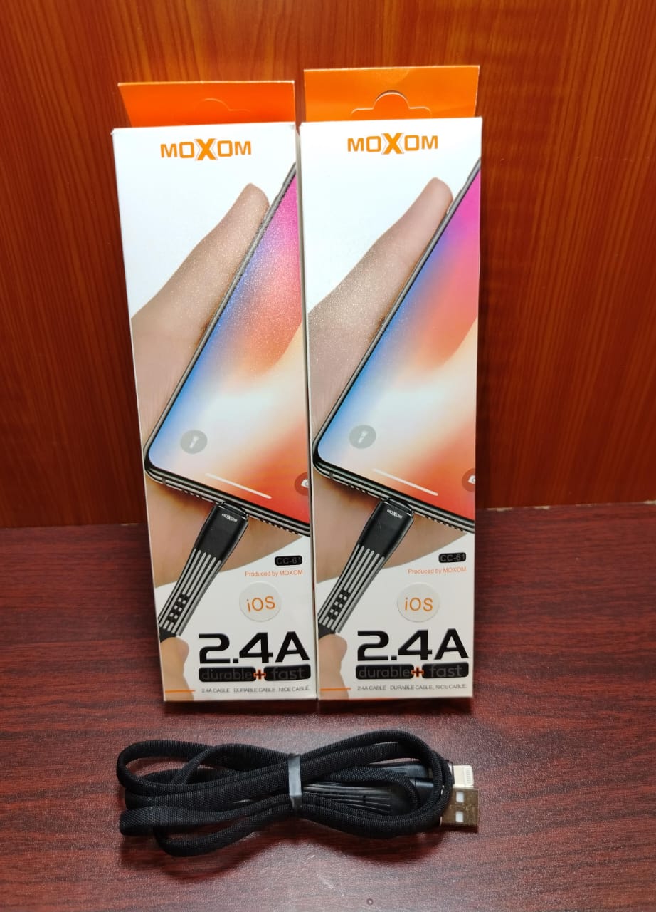كابل ايفون شيلد 2.4 امبير ضمان Moxom Preview Image