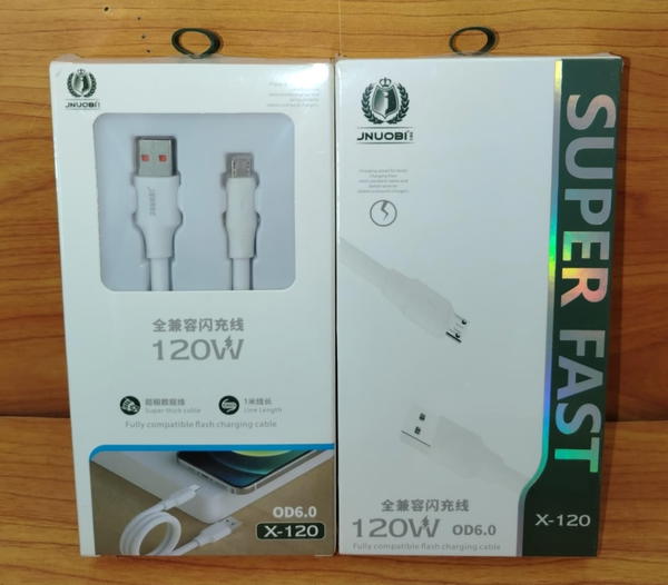 كابل ميكرو 120 وات OD 6.0 ضمان JNUOBI x-120 Image 1 Preview