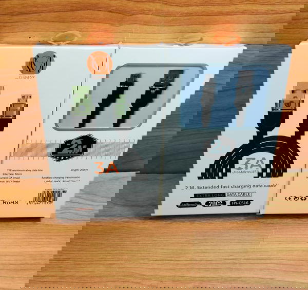 كابل ميكرو 3 امبير 2 متر ضمان GEMAX hy-c516  Image 1 Preview