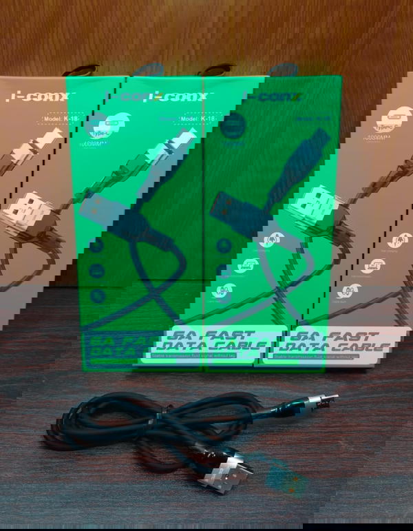 كابل ميكرو 6 امبير شيلد ضمان I-conx k18 Image 1 Preview