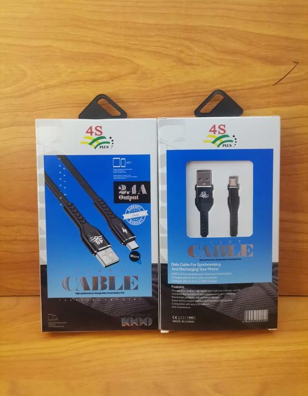 كابل ميكرو شيلد 2.4 امبير ضمان 4S plus 010 Image 1 Preview