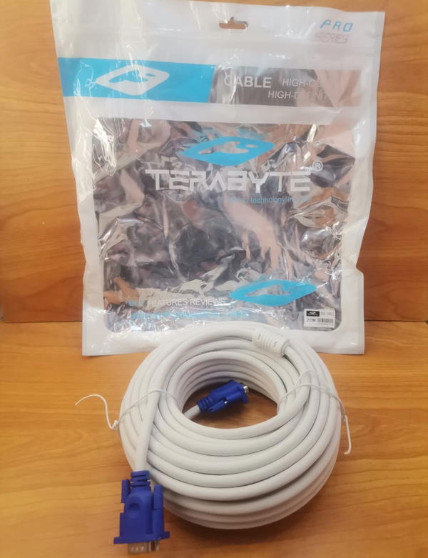 كابل شاشه 20 متر ابيض محمل TB Image 1 Preview