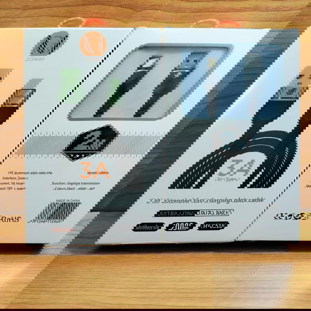 كابل تايب سي 3 امبير 2 متر ضمان GEMAX hy-c518 Preview Image