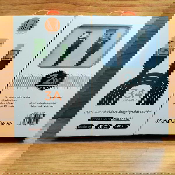 كابل تايب سي 3 امبير 2 متر ضمان GEMAX hy-c518 Image 1 Preview